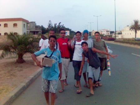 moi et mes amis a la route de mohamedia